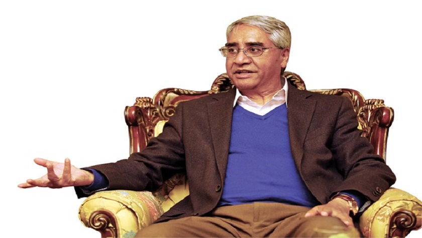 Nepali Congress President Sher Bahadur Deuba