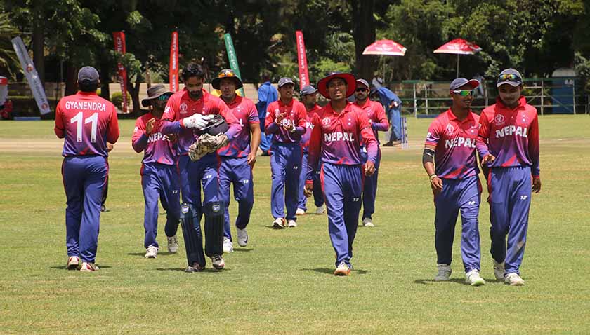 Nepali cricket teem jimbabwe
