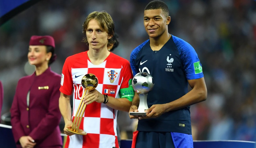 Luka Modric and Mbappe