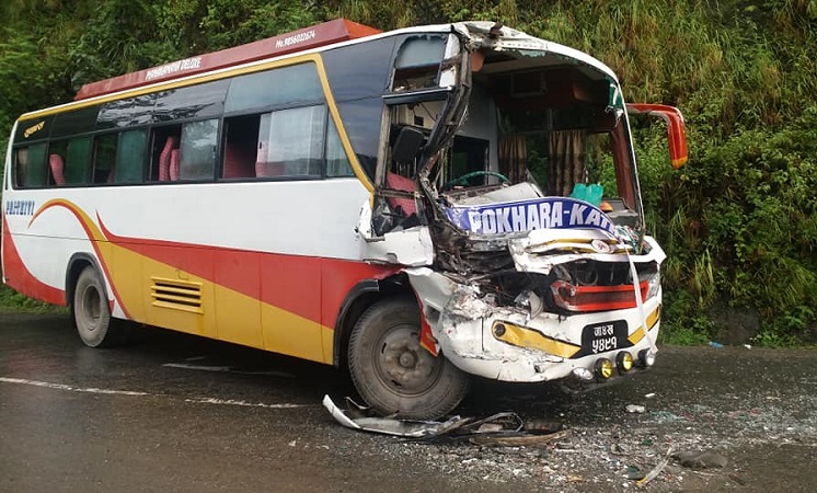Bus accident Belbhanjyang Tanahun