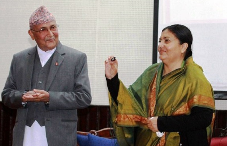 kp oli bidhya bhandai