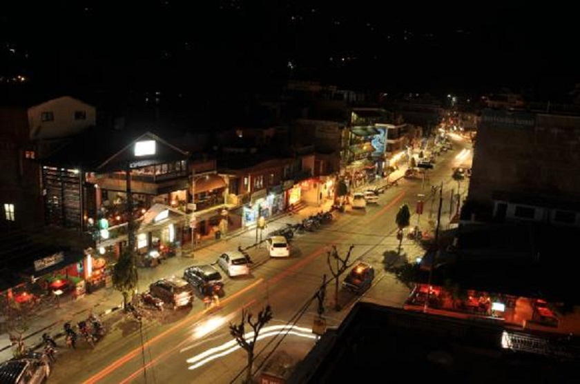 Pokhara Lakeside Night View