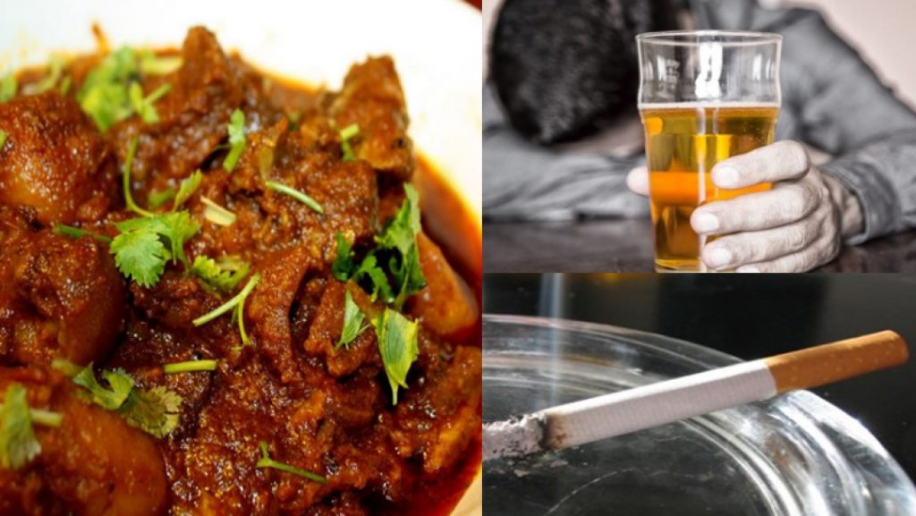 Dashain-Meat-Drink-Smoking