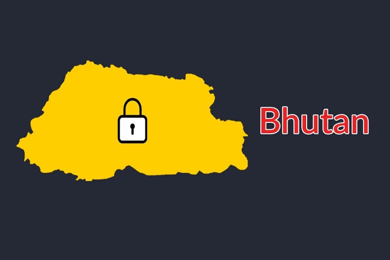 Bhutan_Map Lockdown