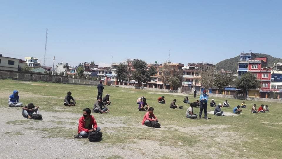 Lockdown Ullanghan Police Karbahi Damauli