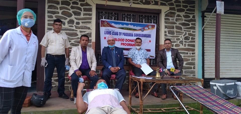 Lions Pokhara Blood Donations