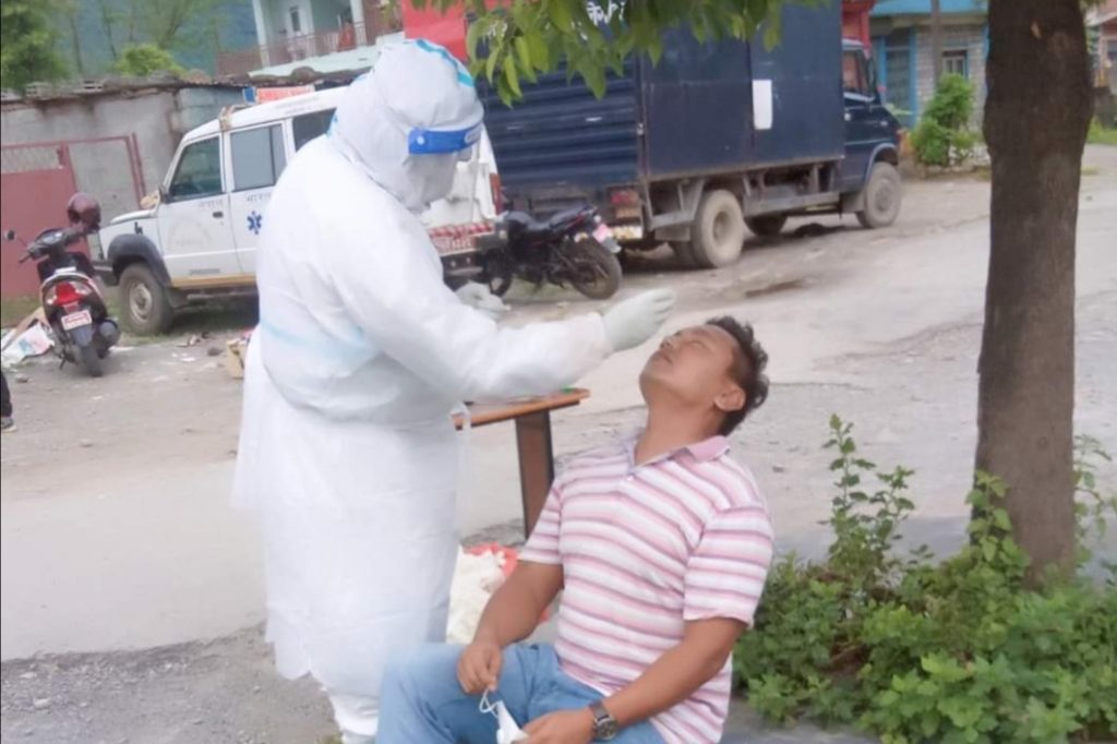 Swab collection Shuklagandaki