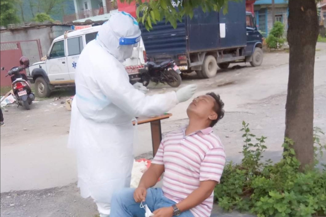 Swab collection Shuklagandaki