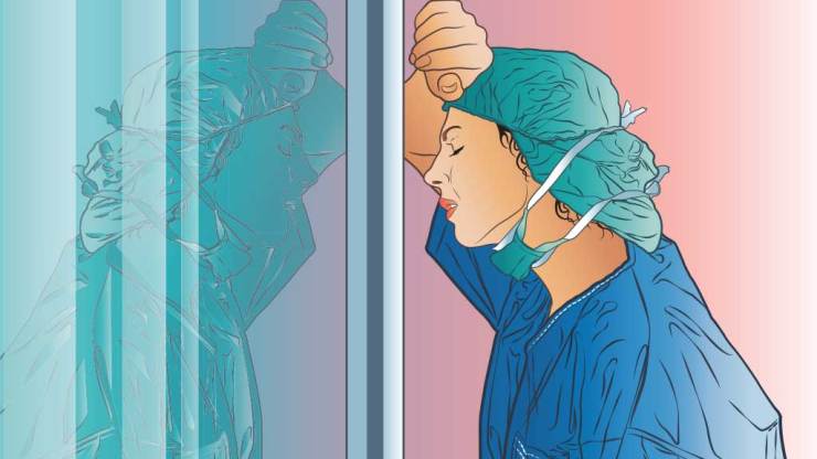 corona -sankramit-mahila-chikitsak