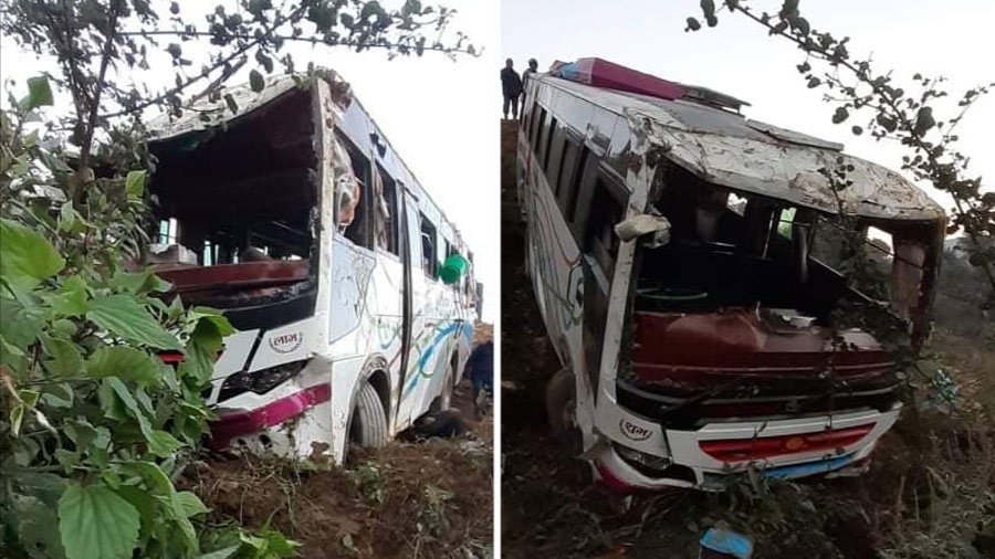 Bus accident Gorkha tandrang