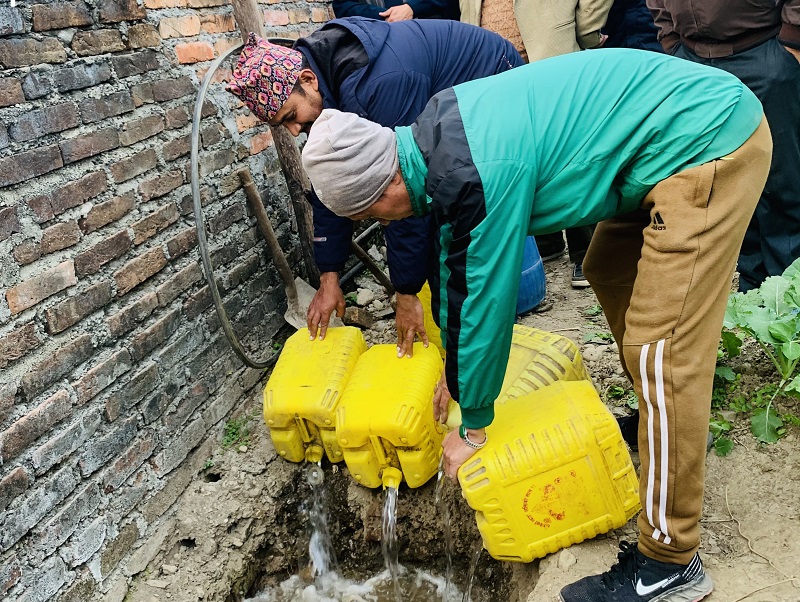 Illegal Liquor disposal-IRO Damauli