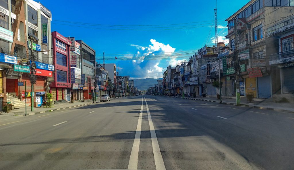 lockdown newroad pokhara banda