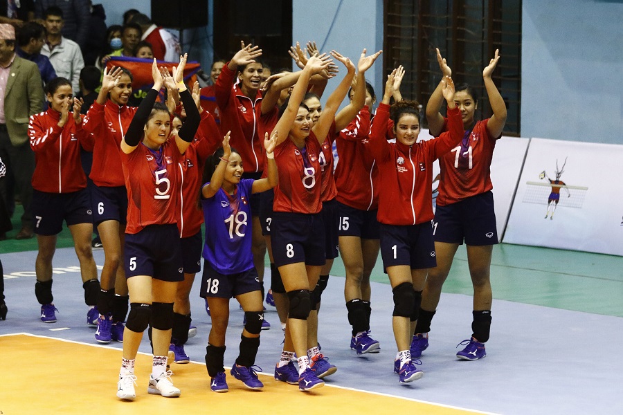 Nepali-Womens-Volleyball-Team
