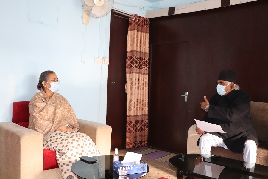 cm with land mgmt minister