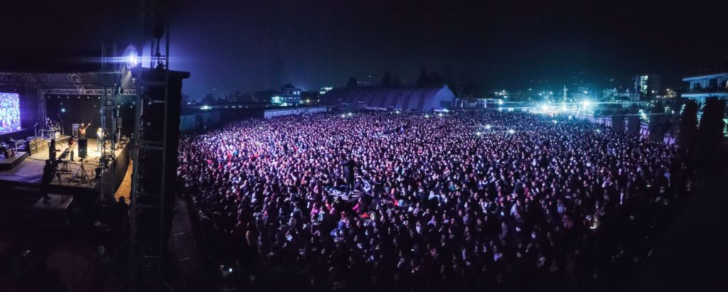 01 Nepathya performs to a huge audience In Pokhara. Photo – Mohan Magar – Nepalaya