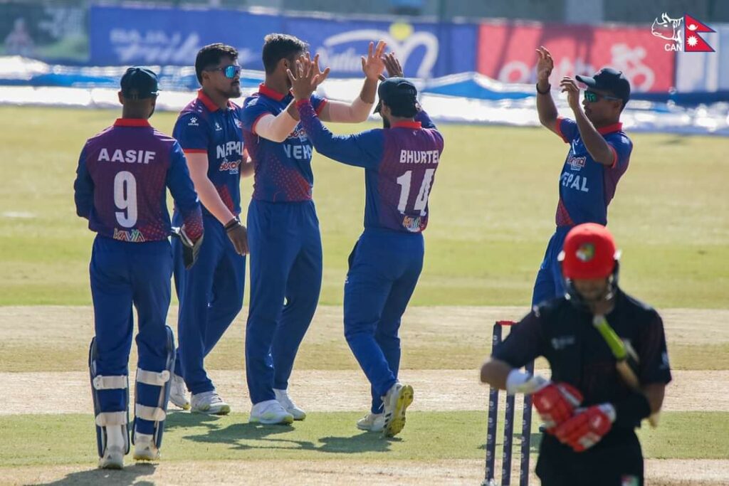 Cricket win nepal