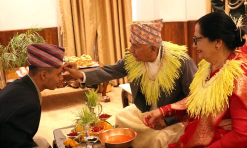 ramchanda paudel teeka dashain