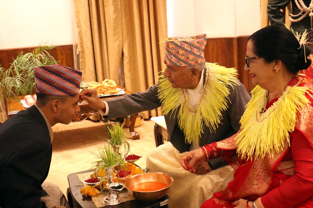 ramchanda paudel teeka dashain