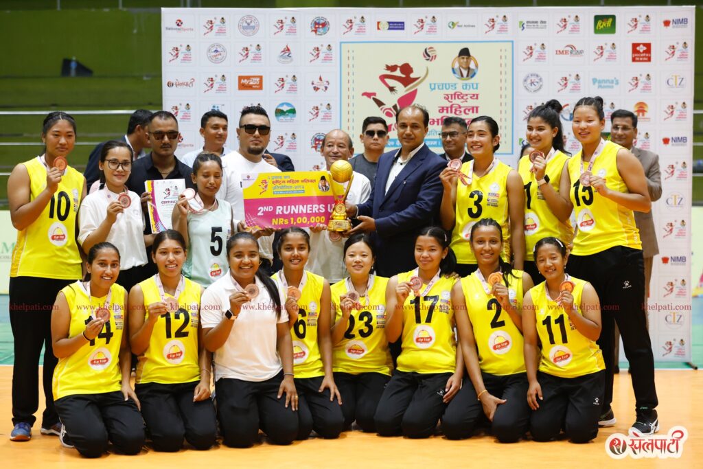 new diamond 2nd runnerup prachanda cup women vb_2082
