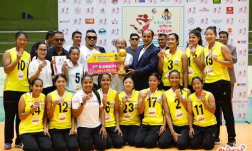 new diamond 2nd runnerup prachanda cup women vb_2082