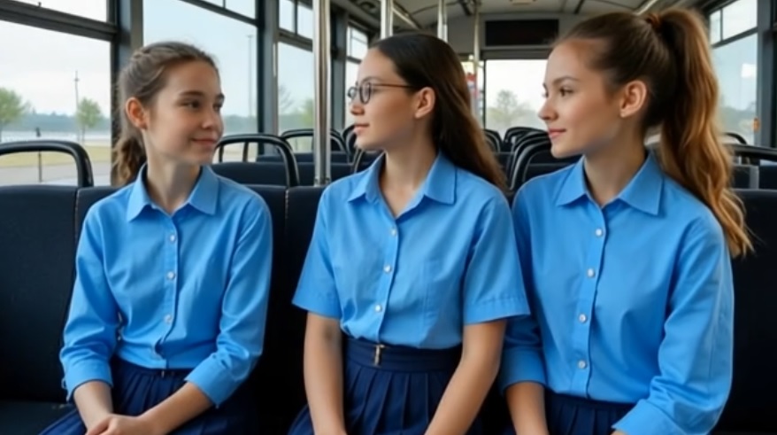 ai photo three 3 girl