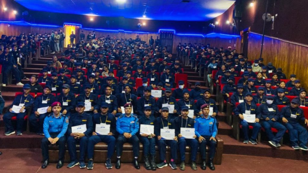 Police deployed for election security bid farewell with honors in Syangja