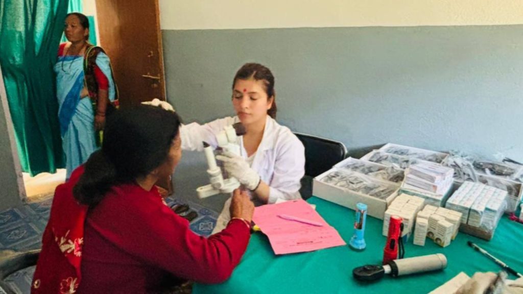 More than 500 people received services from a free eye camp in Biruwa