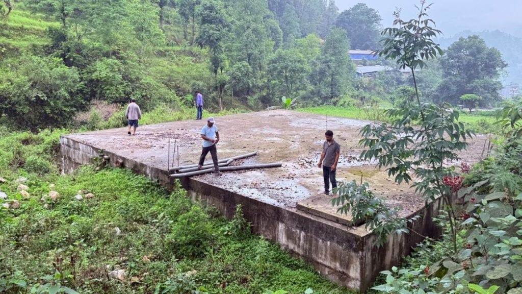Irrigation tank unused for 14 years at Waling