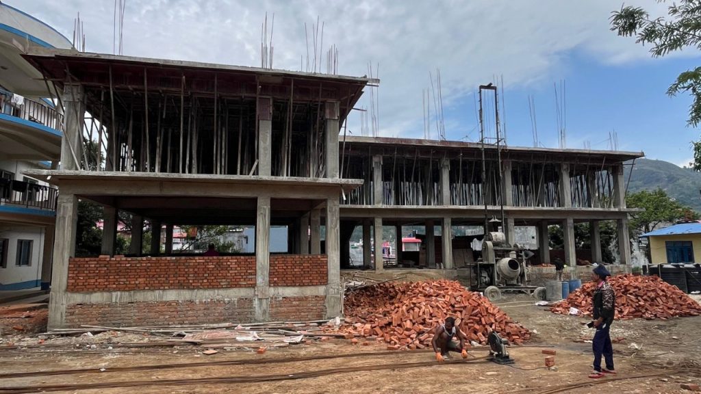 New police office building under construction in Waling
