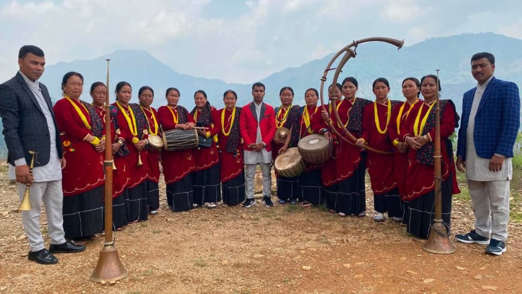 Panchebaja training for women in Bheerkot