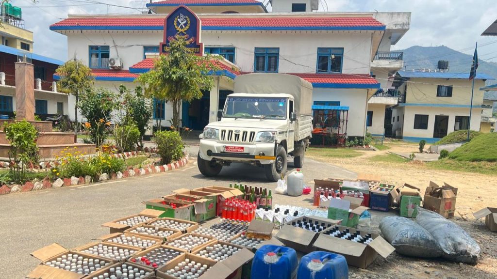 Various materials including pickup jeeps under control