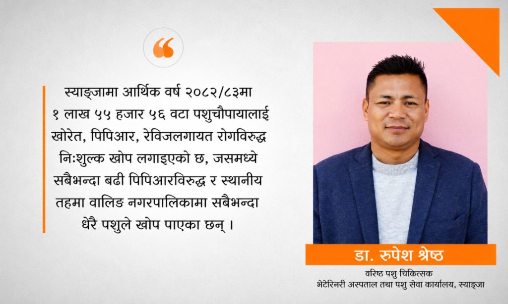 Dr-Shrestha quote of veteranary khop syj
