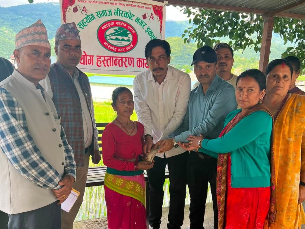 Financial assistance to sick families from qatarbheerkot