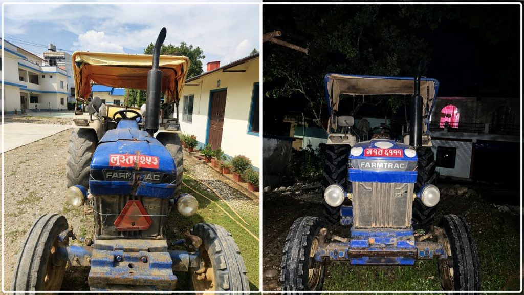 Two tractors in one frame-chapakot-and-bheerkot