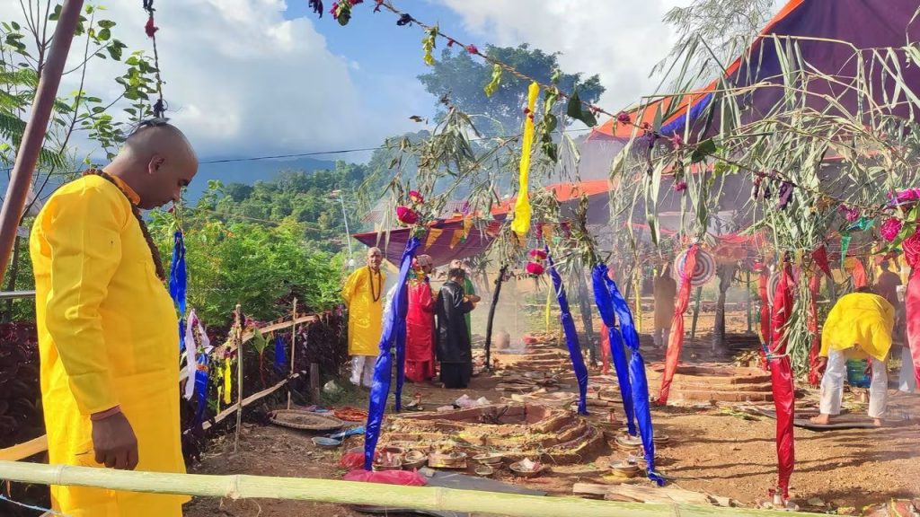 Special puja at Navagraha Dham
